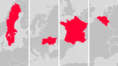 What is the name of the European country we have marked
