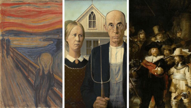 Trivia Quiz. Can you name the authors of these 15 famous paintings?